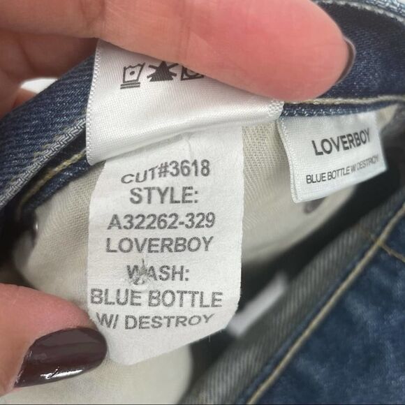 AMO Loverboy Raw Hem Denim Shorts Size 31 - Picture 9 of 9